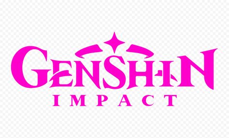 Genshin Impact Logo Png, Genshin Impact Logo, Trendy Stuff, Intellectual Property Law, Game Logo, Pink Logo, Original Image, Free Png, Your Image