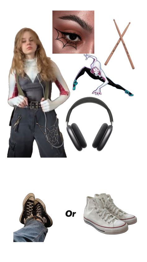 Gwen Halloween Costume, Gwen Costume, Spider Gwen Costume, Halloween Inspo, Spider Gwen, Halloween Looks, Halloween Costume, Halloween Costumes, Halloween