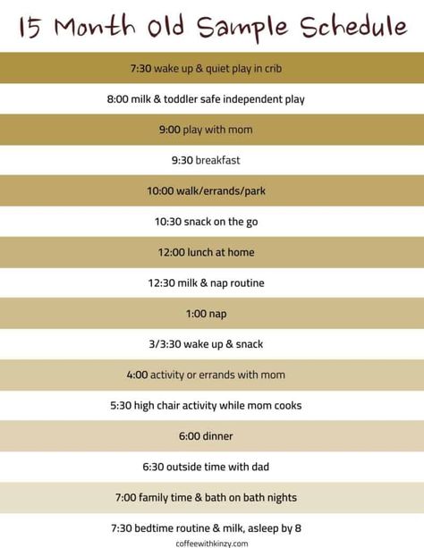 An easy to follow sample 15 month old schedule with one nap! Click to check out our eating, feeding & daily activity routines. 15 Month Old Feeding Schedule, Daily Activities For 15 Month Old, 13 Month Old Feeding Schedule, One Nap Schedule, 16 Month Old Schedule, 13 Month Old Schedule, 15 Month Old Schedule, 16 Month Old Food Ideas, Activities For 15 Month Olds