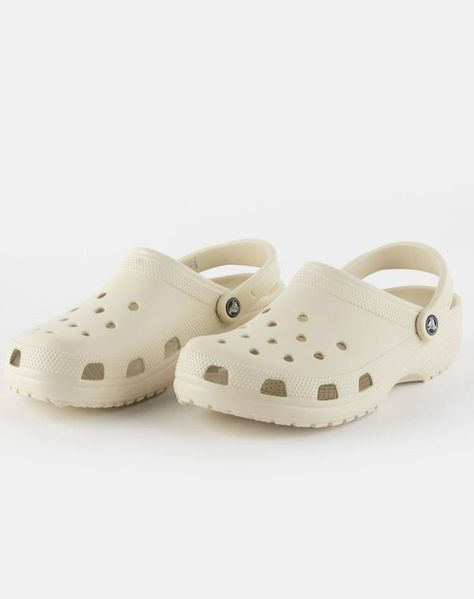 Features a sleek slip on and off design with a pivoting heel for a more secured fit as well as ventilation ports that add to breathability, helping shed water and debri.

We’ve also showcased some stylings/outfits which these can be peered with.

The ventilation ports can also be personalized based on your personality and preferences with charms.

Crocs Classic Unisex - https://amzn.to/3YM1AZx
Crocs Charm Pack - https://amzn.to/45igjhc

#crocs #classics #unisex #clogs #comfort #slipons #charms Nude Crocs Clogs, Crocs Crocs Shoes, Crocs Png Aesthetic, Off White Crocs, Crocs Cream Color, Fall Crocs Shoes, Creme Crocs, Neutral Crocs, Stucco Crocs