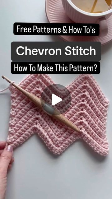 A'Medice | House of Knitwear on Instagram: "Make Sure To Save For Later & Enjoy My Mini Free Pattern Guide part 6 and today's color code is blush pink we are making a Chevron stitch ⏭️✨

simple and easy steps to follow to create beautiful patterns, I'll keep sharing them for all the lovely people who wish to try by themselves 🩷✅

Also, If you're new to this shop, make sure to visit my shop link in Bio☝️☝️

#knitwearshop #crochetersofinstagram #knittingjourney #knittingpattern #guide #howtoguide #patterndesign #knitweardesigner #smallbusiness #womenempowerment #womeninbusiness #womensupportingwomen #knittersgonnaknit #growingin2024 #growth #instagood #innerchildhealing #knityourstyle" Chevron Crochet Blanket Pattern, Diy Crochet Slippers, Crochet Blanket Chevron, Crochet Knit Blanket, Chevron Crochet, Crochet Gloves Pattern, Chevron Stitch, Crochet Vest Pattern, Gloves Pattern