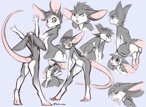 Mouse Fursona, Fursona Art, Creature Drawings, Creature Concept Art, Character Design References, Helluva Boss, Drawing Poses, Creature Art, Art Reference Poses