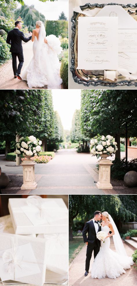 Wedding Music Playlist, Elegant Garden Wedding, Botanic Garden Wedding, City Wedding Photos, Chicago Botanic Garden, Elegant Garden, Botanical Gardens Wedding, Patio Diy, Event Floral Design