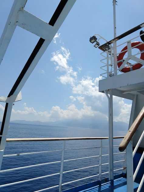 Clouds moving over the island Drilling Engineer, Kapal Feri, Marine Engineering, Merchant Navy, Sea Photography, Fake Pictures, Perfect Life, New Journey, Cruise Vacation