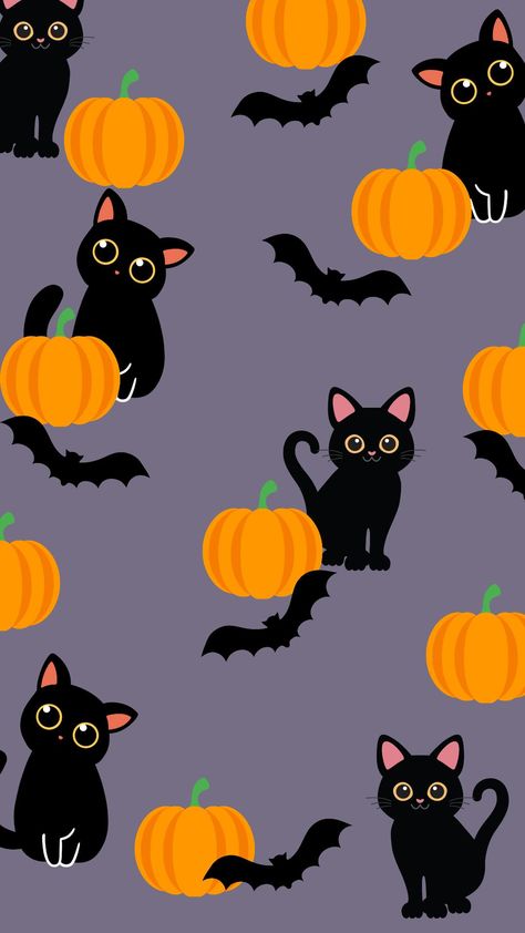 Fun black cat and pumpkin phone wallpaper.   Instant download. Nothing will be mailed Gifts Wallpaper Backgrounds, Wallpaper Home Iphone, Fall Home Screen Wallpaper Bohemian, Home Sweet Home Phone Wallpaper, Phone Screen Wallpaper Free, Fall Wallpaper Home, Cozy Fall Fireplace Wallpaper, Ipad 6 Mini Wallpaper, Cute Black Halloween Wallpapers