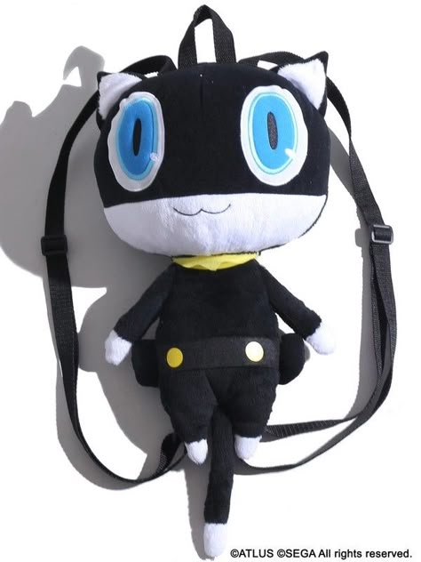 Persona 5: Morgana / Mona Backpack Persona 5 Morgana, Morgana Persona 5, 9 Lives, Queen Black, Persona 3, Pastel Pink Aesthetic, Cat Cafe, Cute Items, Persona 5