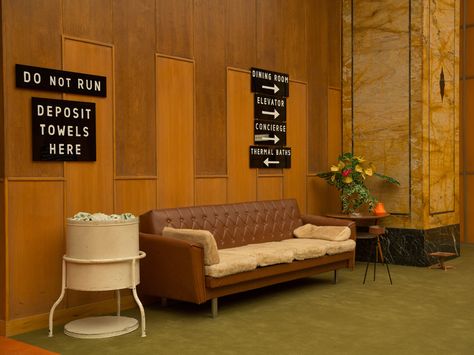 Wes Anderson Style, The Grand Budapest Hotel, Surreal Photography, Grand Budapest, Grand Budapest Hotel, Budapest Hotel, Production Design, Wes Anderson, Hotel Interior