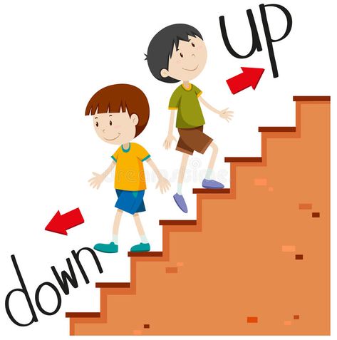 Boys walking up and down. Illustration , #AD, #Boys, #walking, #Illustration #ad Up And Down Worksheet, Preschool Body Theme, Opposites Preschool, English Conversation For Kids, Cute Powerpoint Templates, All About Me Preschool, Opposite Words, Learning English For Kids, Baby Learning Activities