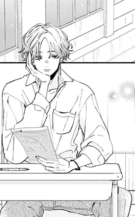 Manga Sitting Poses, Sitting Desk Pose Reference Drawing, Sitting Behind Desk Reference, Looking Out The Window Drawing Reference, Person At Desk Reference, Reading Pose Reference Drawing, Sitting On Thrown Drawing Reference, Head On Table Drawing, Studying Drawing Reference