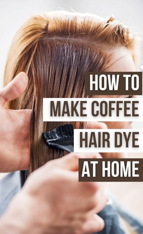 Do you know you can use coffee to make natural hair dye to cover gray hair or dye your hair black? Here's simple tutorial to turn your coffee to dye Grey Hair Diy, Cover Gray Hair Naturally, Darken Hair Naturally, Coffee Hair Color, Coffee Hair Dye, Cover Gray Hair, Natural Hair Dye, Natural Dark Hair, Black And Grey Hair