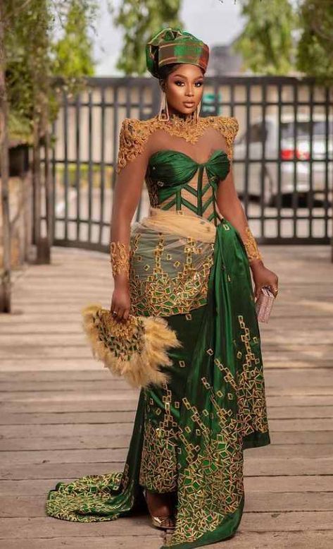 Rita Dominic, Nigerian Wedding Dress, African Bride, Traditional Wedding Attire, African Traditional Wedding, Lace Gown Styles, African Wedding Dress, Asoebi Styles, Lace Styles