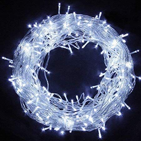 Amazon.com : Twinkle Star 33FT 100 LED Indoor String Lights White, Plug in String Lights 8 Modes Waterproof for Indoor Outdoor Christmas Wedding Party Bedroom : Garden & Outdoor Warm White Fairy Lights, Christmas Led String Lights, Twinkle String Lights, White Fairy Lights, Christmas Fairy Lights, White String Lights, Outdoor Christmas Tree, Hanging Christmas Tree, Indoor String Lights