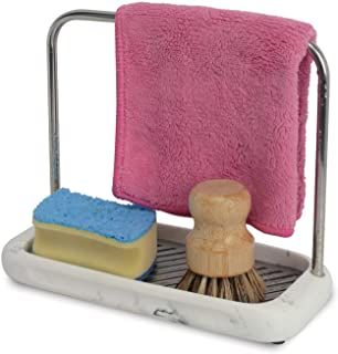 Amazon.com: kitchen sink towel holder Kitchen Sink Sponge Holder Ideas, Sink Sponge Holder Ideas, Sponge Holder Ideas, Dish Rag Holder, U Shaped Bar, Kitchen Sink Sponge Holder, Sponge Holder Kitchen, Kitchen Sink Caddy, Sink Sponge Holder