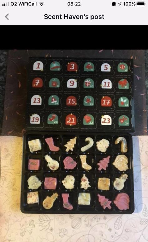 Wax Melt Advent Calendar, Advent Calenders, Advent Calendars, Candle Wax Melts, Business Idea, Angelina Jolie, Candle Wax, Wax Melts, Chocolates