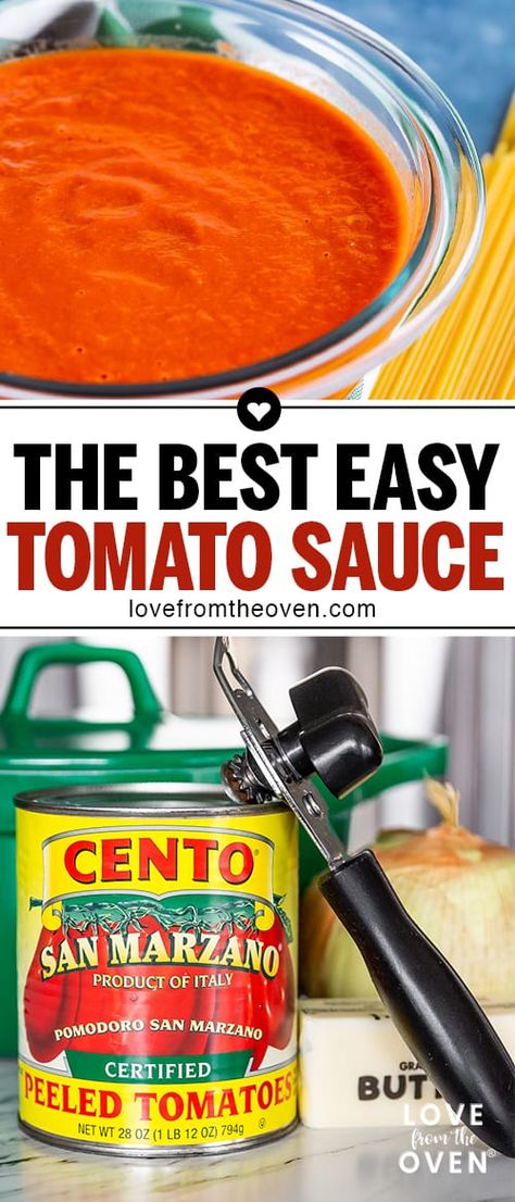 Marcella Hazan Tomato Sauce, Italian Spaghetti Sauce, Bacon Fried Cabbage, Marcella Hazan, Easy Tomato Sauce, How To Peel Tomatoes, Pasta Pizza, Veggie Sandwich, Tomato Sauce Recipe