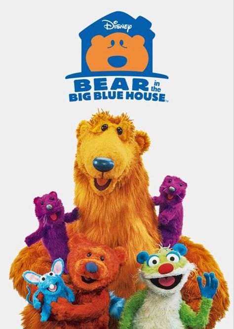 Big Blue House, The Big Blue, Disney Bear, Kids Tv Shows, Art Studio At Home, Architecture Model Making, Jim Henson, Home Building Design, Big Bear