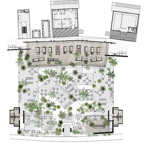 Gallery of NOMA Mexico / La Metropolitana + Studio Arq. - 28 Restaurant Design Plan Architecture, Restaurant Site Plan, Roof Top Restaurant Design Plan, Resort Restaurant Plan, Plano Texas Restaurants, Restaurant Plan, Kids Cafe, Hotel Plan, Outdoor Restaurant