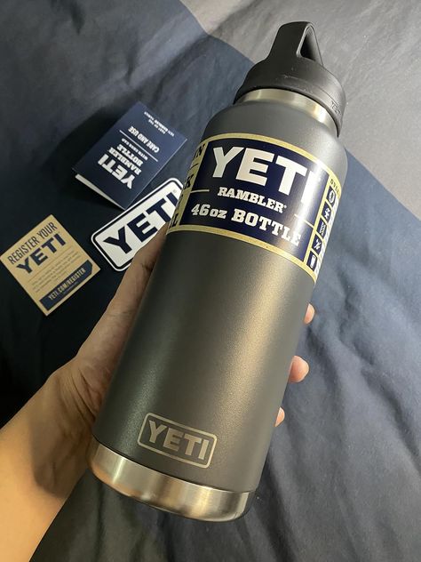 YETI Rambler 46oz Bottle, This allows me to always have an icy drink available when I go to work and need a cool drink to quench my thirst and cool off! As an Amazon Associate, I earn from qualifying purchases. #CommissionsEarned Usb Microphone, When I Go, Best Smartphone, Yeti Rambler, Go To Work, Plain Tshirt, Fun Drinks, Going To Work, To Work