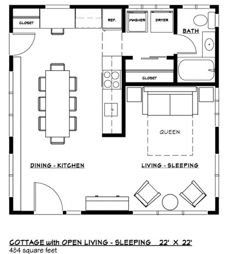 Apartment In Tokyo, 500 Sq Ft House, Big Apartment, Master Suite Addition, Small Cottage House, Small Cottage House Plans, To Build A Home, Build A Home, Home Addition