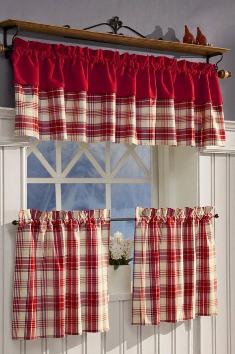 Kitchen curtains Burlap Kitchen Curtains, Kitchen Window Treatments Modern, Bohemian Kitchen Curtains, Red Kitchen Curtains, Shabby Chic Kitchen Curtains, Grey Kitchen Curtains, Cortinas Country, Country Kitchen Curtains, Vintage Kitchen Curtains