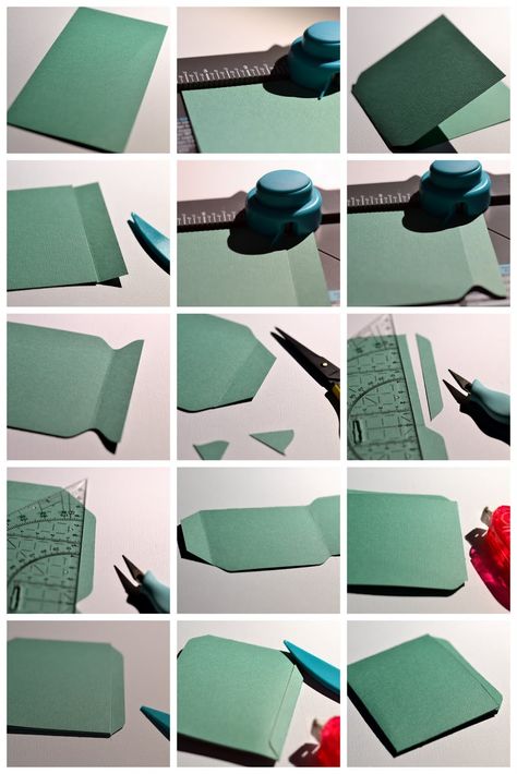 The Scrappy Mermaid: Step-By-Step Tutorial [Coin Envelope, Library Pocket] Library Card Pocket Template, Punchboard Ideas, Scrapbooking Technique, Envelope Punch Board Projects, Envelope Maker, Library Pockets, Coin Envelopes, Paper Craft Techniques, Pocket Envelopes