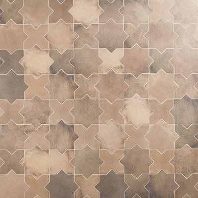 Malta Star Taupe 6" Matte and Cross Taupe 6" Matte Shower Floor Tile, Tile Trends, Traditional Tile, Star Cross, Hexagonal Mosaic, Grey Tiles, Bathroom Floor Tiles, White Doves, Pool Tile