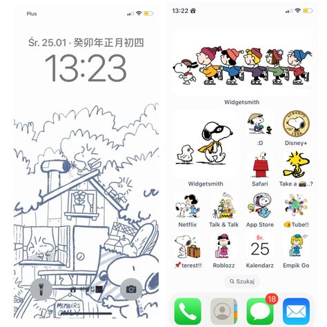 Snoopy Iphone Layout, Snoopy Ios Layout, Snoopy Homescreen Layout, Snoopy Phone Layout, Snoopy Phone Theme, Snoopy Homescreen, Snoopy Widget, Iphone Layout Ideas, Wallpaper Layouts