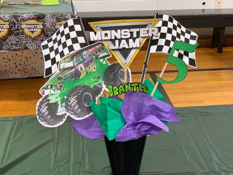 Monster Jam Birthday Party Ideas, Monster Jam Birthday Party, Monster Jam Birthday, Monster Jam Party, Monster Truck Theme, Party Monster, Truck Theme, Monster Jam, Monster Party