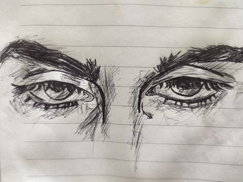 Angry Eye Sketch, How To Draw Angry Eyes, Man Eyes Drawing Sketch, Angry Man Drawing, Men Eyes Drawing, Angry Eyes Drawing, Eyes Angry, Men Eyes, Drawing Men