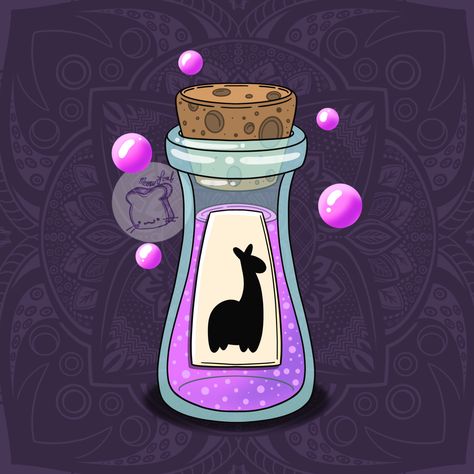 Llama Potion from The Emperor's New Groove.💕 #theemperorsnewgroove #disneymovie #disneyfanart #fanart #cartoon #doodle #illustration #potions #emperorsnewgroove #newgroove #draweveryday #illustration_best #illu #illustagram #kawaiiart #kawaiicuteart #cuteartwork #llamapotion #kuzco #kronk #yzma #pacha #disneyart #bubbles #potions #poisons #llamasofinstagram #pinterestartist #artistonpinterest Kuzcos Poison Tattoo, Kuzco Tattoo, Kuzcos Poison, Llama Potion, Yzma Disney, Potion Illustration, Emperor's New Groove, Cartoon Doodle, The Emperor's New Groove