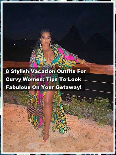 Discover the ultimate guide to vacation outfits for curvy women with our curated list of 8 stylish looks that will have you feeling fabulous on your getaway! From breezy dresses to chic swimwear, we provide tips and inspiration to help you embrace your curves while staying trendy. Whether you're lounging on the beach or exploring a new city, these outfits are designed to flatter and boost your confidence. Get ready to turn heads on your next adventure! Curvy Vacation Outfits, Stylish Vacation Outfits, Plus Size Vacation Outfits, Curvy Outfits Summer, Outfits For Curvy Women, Plus Size Beach Outfits, Chic Swimwear, Chic Resort Wear, Plus Size Vacation