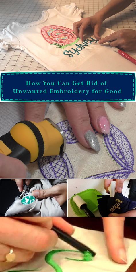 How To Remove Embroidery From Clothing, Embroidery Machine Projects Free Pattern, How To Remove Embroidery, Machine Embroidery Basics, Used Embroidery Machines, Leather Embroidery, Machine Embroidery Tutorials, Framed Embroidery, Machine Embroidery Projects