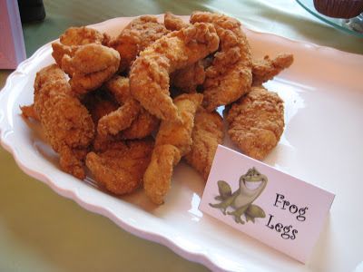 Frog Themed Food Ideas, Princess And The Frog Themed Dinner, Frog Themed Food, Princess And The Frog Party, Frog Party Ideas, Jungle Food, Bayou Wedding, Princess Tiana Party, Princess Party Food