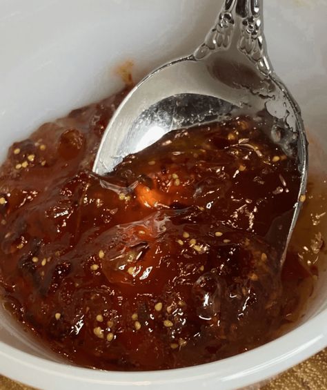 Fig Jalapeno Pepper Jelly, Fig Pepper Jelly, Fig Jelly Recipe, Fig Pepper Jelly Recipe, Pepper Jelly Recipe, Homemade Enchilada Sauce Recipe, Pepper Jelly Recipes, Recipes With Enchilada Sauce, Homemade Enchilada Sauce