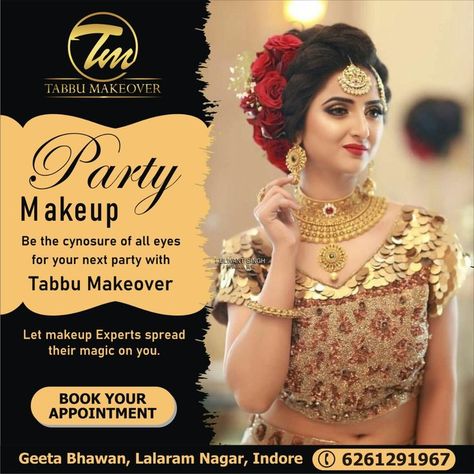 Are you passionate about learning beauty services? Well, here’s your chance to master your skills and turn your passion into your profession from best beauty parlour in Geeta Bhawan, Indore. Choose from our range of courses in beauty: Diploma in Hair Designing Diploma in Professional Makeup If interested, get in touch with us. . #tabbumakeupstudio #tabbumakeoverartist #beautyparlourinindore #beautyparlournearme #bestbeautyparlourinindore #makeupartist #makeupartistinindore #makeupartistnearme Beauty Parlour Board Design, Freelance Makeup Artist Business, Beauty Salon Price List, Makeover Party, Hair Salon Quotes, Beauty Salon Posters, Salon Price List, Beauty Courses, Bengali Bridal Makeup