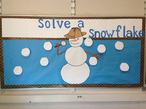 Teaching Tales Along the Yellow Brick Road: Winter Interactive Bulletin Board Symmetry Activities, Bulletin Boards Theme, Math Bulletin Boards, Interactive Bulletin Boards, January Bulletin Boards, Classroom Boards, Winter Bulletin, Interactive Bulletin Board, Winter Bulletin Boards