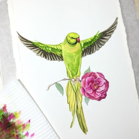 5,918 kedvelés, 23 hozzászólás – Polina Bright (@poli.bright.art) Instagram-hozzászólása: “Green parrot 💚 #worldofartists #process_of_creativity #instaart #instadraw  #instartist #art #arts…” Drawing For Small Kids, Birds Sketch, Rock Birds, Cute Parrots, Tree Wall Painting, Parrot Tattoo, Easy Hand Drawings, Core Wallpaper, Painting Dress