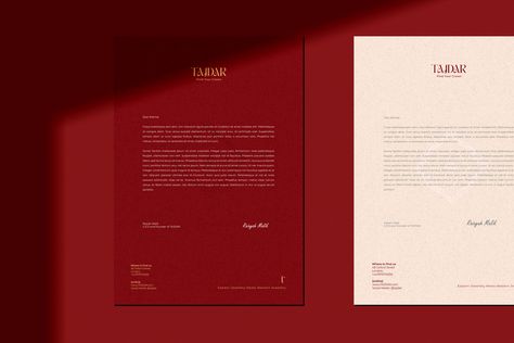 Letterhead Design Branding Luxury, Simple Letterhead Design, Minimal Letterhead Design, Luxury Letterhead, Letter Heads Design Creative, Letterhead Design Branding, Letterhead Design Creative, Minimalist Letterhead, Letterhead Mockup