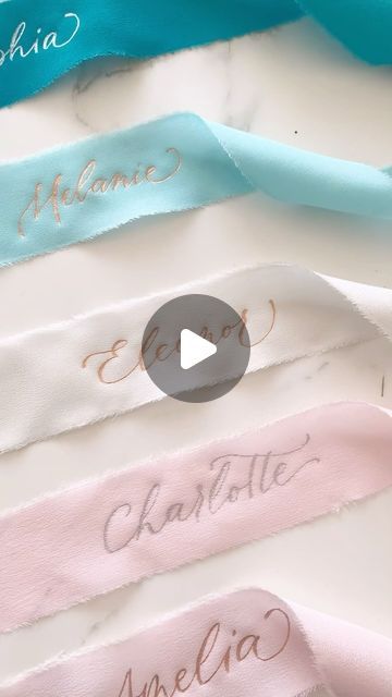 Pink Ink Studio on Instagram: "Add a Live Calligraphy Ribbon Bar at you reception! 🎀 Each guest will see live the making of their custom ribbon & partecipate at the the big reveal. Strip that tape and show us your WOOOW faces!  👉Every guest will use it in a different way: some in their hair, some might tie it to the dress or to their purse, others might use it as bracelet.. can you imagine what a colorful reception it will become? 🌈  👉Plus, the ribbon becomes a keepsake as a lovely memory of the wedding weekend and they will be telling everybody about that wedding where their name was LIVE CALLIGHRAPHED in front of them!   Let’s make it epic together🍾 Ribbons by @allegoria_textiles   /// Aggiungi un Live Calligraphy Ribbon Bar al tuo ricevimento! Ogni ospite vedrà dal vivo la creazion Calligraphy On Ribbon, Calligraphy Ribbon, Ribbon Calligraphy, Colorful Reception, Instagram Add, Personalized Ribbon, Custom Ribbon, Big Reveal, Wedding Ribbon