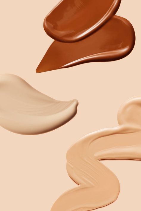 Foundation Aesthetic, Foundation Texture, Shades Of Foundation, Foundation Photography, Makeup Texture, Sephora Foundation, Foundation Design, Foundation Swatches, Cosmetic Packaging Design