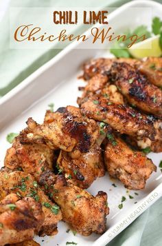 Tangy delicious Chili Lime Chicken Wings are easy to make and perfect for game day snacking or a light dinner. They are tangy and slightly spicy with just a hint of sweetness! #keto #appetizer #gameday #wings Chili Lime Chicken Wings, Healthy Light Dinner, Lime Chicken Wings, Walnut Chicken Recipe, Flying Chicken, Game Day Foods, Chili Lime Chicken, Dinners Ideas, Dinners Healthy