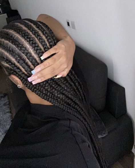 Loc Inspiration, Black Girls With Tattoos, Types Of Braids, Protective Hairstyles Braids, Feed In Braid, Hair Appointment, Girls Braids, Hair Laid, Cornrows Braids