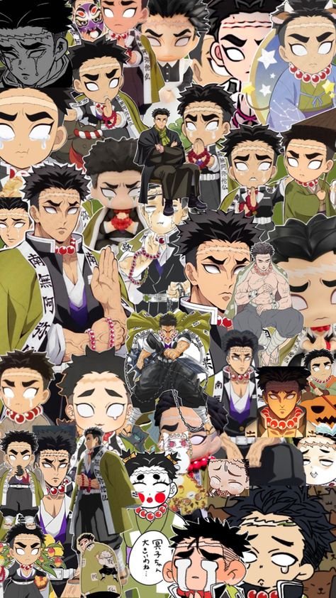 Gyomei Wallpaper, Gyomei Himejima, Anime Black Hair, Real Anime, Wallpaper Collage, Dearly Beloved, Bendy And The Ink Machine, Dreamy Art, Cute Anime Wallpaper