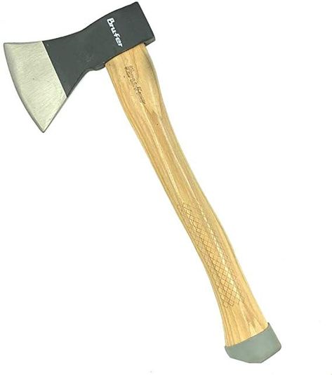 BRUFER 203651-3 Hatchet Axe with Genuine Hickory Wood Handle 600g 21oz Camping Hatchet, Chopping Wood, Survival Gardening, Hickory Wood, Must Have Tools, Camping Survival, Wood Handle, Pretty Cool, Lawn Garden