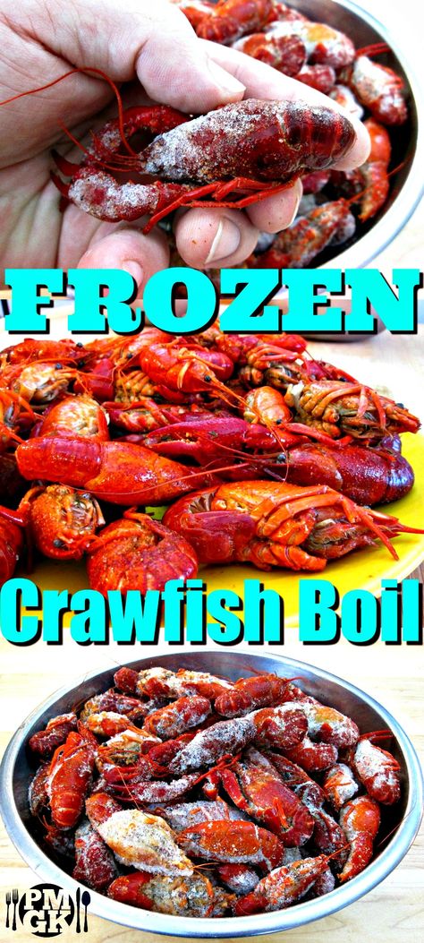 Live or Frozen Crawfish, this is one of the best ways to prepare them and you're going to love this recipe.  Just be sure to watch the short video tutorial and I'll show you, just how easy they are to make, plus I'll show you how to eat them.  Poor Man's Gourmet Kitchen How To Cook Crawfish, Boil Cook, Crawfish Dishes, Crawfish Boil Recipe, Crawfish Recipes, Seafood Boil Recipes, Boiled Food, Hashbrown Recipes, Frozen Seafood