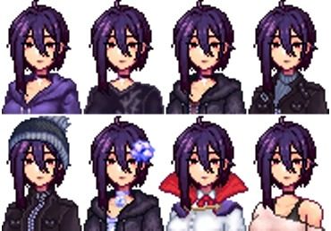 Seasonal Female Sebastian Portraits and Sprites at Stardew Valley Nexus - Mods and community Sebastian Stardew Valley, Black Tree, Games Images, Stardew Valley, Popular Games, Social Interaction