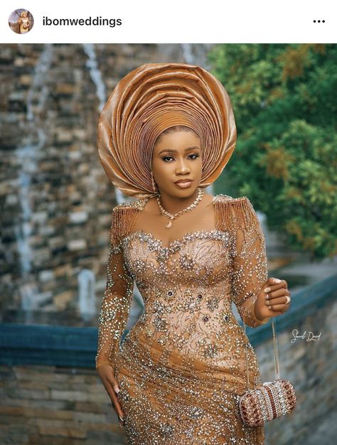 African Traditional Wedding Dress, African Party Dresses, Nigerian Lace Styles Dress, Nigerian Lace Styles, African Wedding Attire, Traditional Wedding Attire, Best African Dresses, Afrikaanse Mode, African Lace Dresses