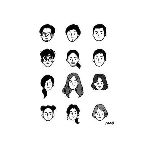 Doodle People, 심플한 그림, Arte Indie, 그림 낙서, Illustration Character, Simple Illustration, People Illustration, Line Illustration, Illustration Character Design