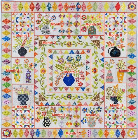 Irene Blanck, Flower Quilt Patterns, Neutral Quilt, Photo Quilts, The Quilt Show, Medallion Quilt, Quilt Show, Flower Quilt, House Quilts