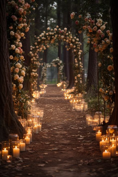 Enchanted Forest Wedding Theme, Twilight Wedding, Forest Theme Wedding, Dream Wedding Decorations, Enchanted Forest Wedding, Dream Wedding Venues, Dark Wedding, Fairy Wedding, Fantasy Wedding